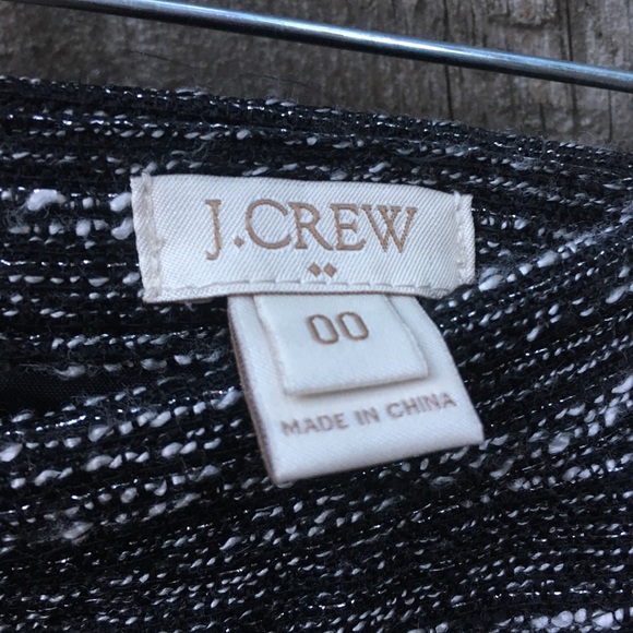 J. Crew Mini  grey black work skirt 00 - Picture 2 of 5